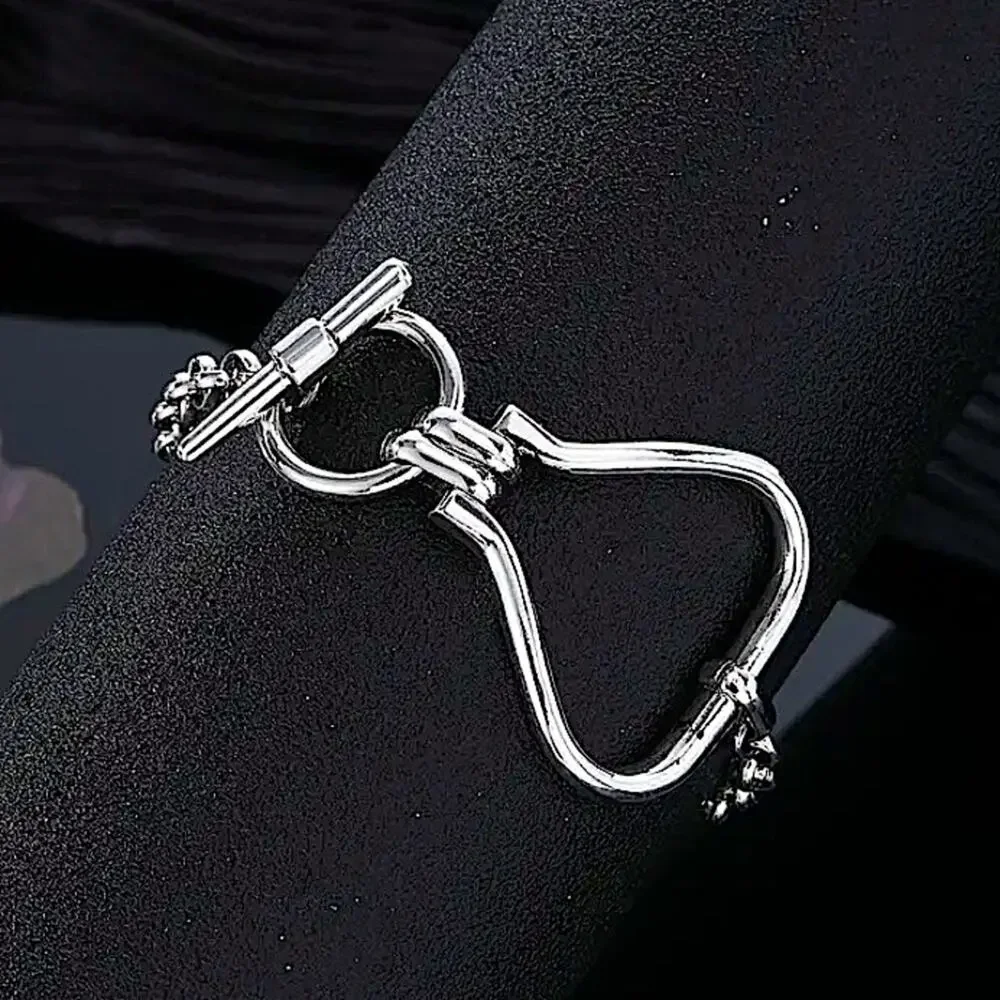 Stainless Steel Wrap Chain Link Bracelet Statement Bracelet Handmade Unique
